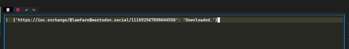Displayed result in the textarea